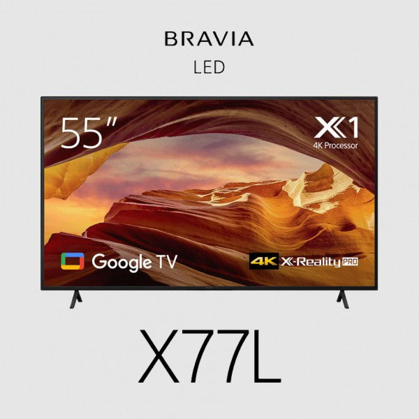 Sony Bravia X77L TV 55&quot; Entry 4K (3840 x 2160), HDR10, HLG, Android TV, Google TV