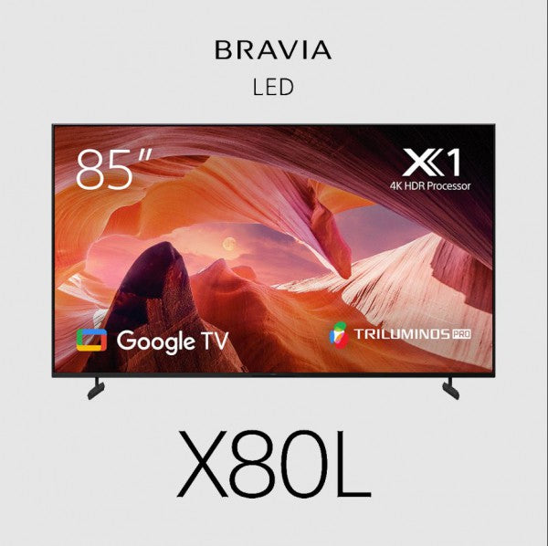 Sony Bravia X80L TV 85&quot; Entry 4K (3840 x 2160), 16/7 operation, HDR10, HLG, Dolby Vision, Motionflow XR, TRILUMINOS PRO, Android TV, Google TV