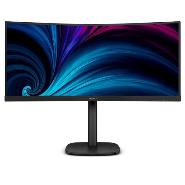 Philips 34B2U3600C 34" 21:9, WQHD 3440 x 1440 VA Curved Business Monitor, 4ms, 60Hz, HDMI 2.0, DP 1.4, USBC, Height, Swivel, Tilt, 4 Year Warranty
