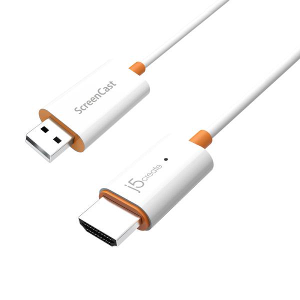 J5create JVAW56 ScreenCast Adapter - connect wirelessly to TV using a variety of devices