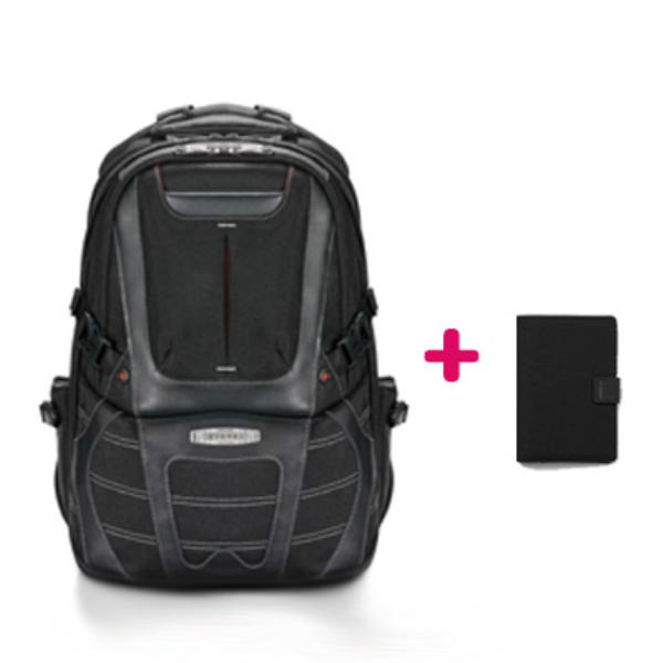 Everki Concept 2 Premium Travel Friendly Laptop Backpack up to 17.3&quot; + RFID Passport Holder with Passport-Slot, Card-Slot and Ticket-Holder Bundle