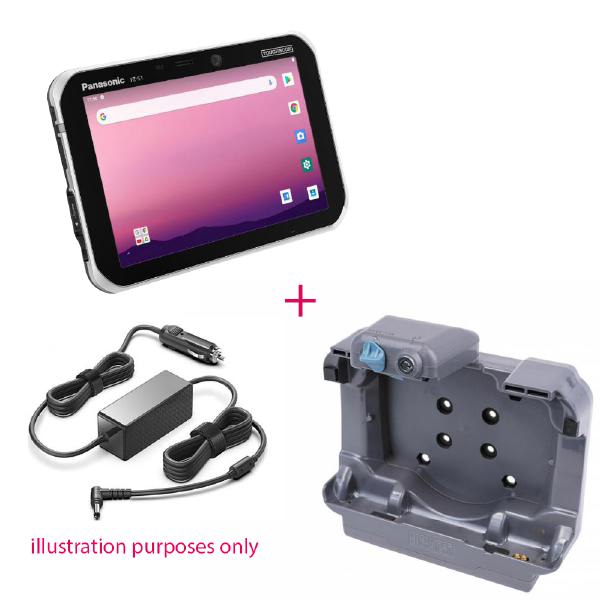 Panasonic Toughbook S1 (7&quot;) Mk1 4G with Bonus Vehicle Docking Station and  Car Charger Lighter Plug