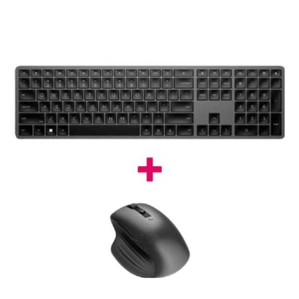 HP Bluetooth Keyboard and Mouse Bundle - HP 975 Dual-Mode Wireless Keyboard 3Z726AA + HP 935 Creator Wireless Mouse 1D0K8AA