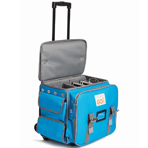 LapCabby GO2 Case 6 Charge | 6-Device Portable AC Charging Case for Laptops, Tablets, Chromebooks &amp; any other chargeable equipment up 15.6" -Vertical