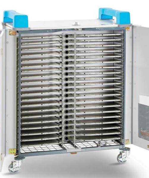 LapCabby UniCabby 40 Horizontal | 40-Device Mobile AC Charging Trolley for Laptops, Tablets and Chromebooks up to 14&quot; - Horizontal