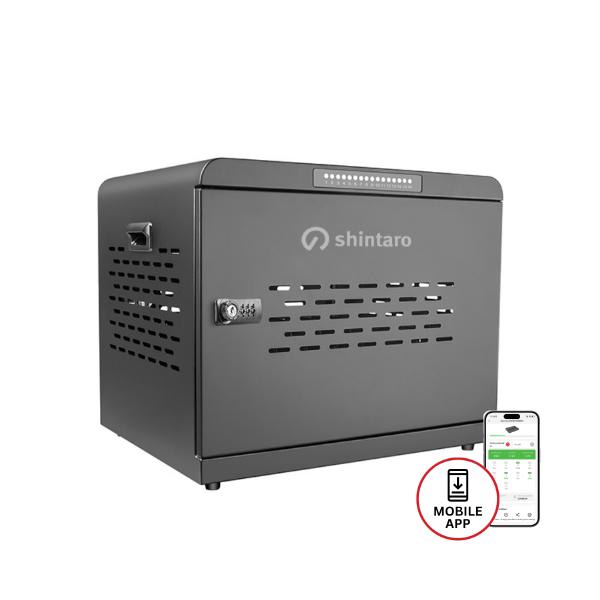 Shintaro 16 ports USB-C Charging Cabinet 1000W for Notebooks and other Devices up to 16"