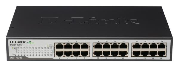 D-Link 24-Port Gigabit Unmanaged Desktop Switch with 24 Gigabit ports