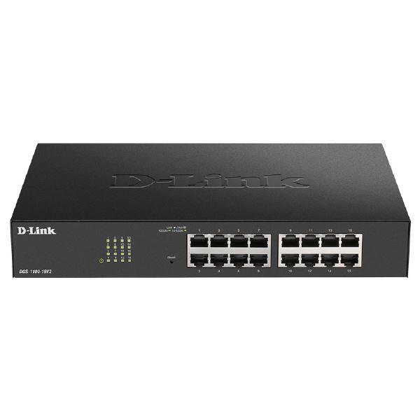 D-Link 16-Port Gigabit Smart Managed Switch with 16 RJ45 Ports