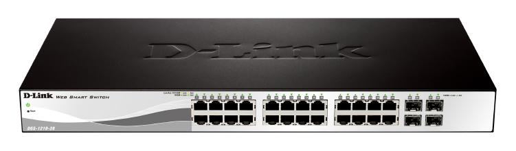 D-Link 28-Port Gigabit Smart Managed Switch with 24 BRJ45 and 4 GbE/SFP Combo Ports