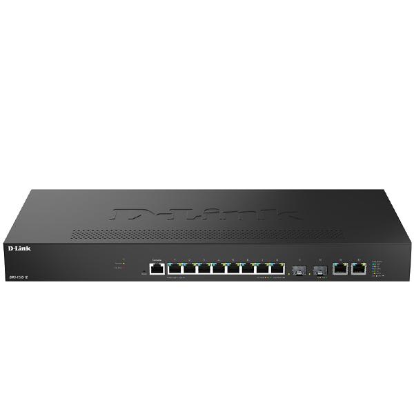 D-Link DMS-1250-12, 12-Port Multi-Gigabit Smart Managed Switch with 8 (2.5 G), 2 (10 G) BASE-T and 2 (10 G) SFP+ Ports