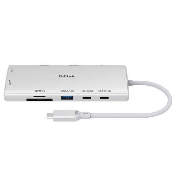 D-Link  DUP-A01, 10-Port  10-in-1 Multi-Function USB-C Hub with Dual 4K HDMI Ports