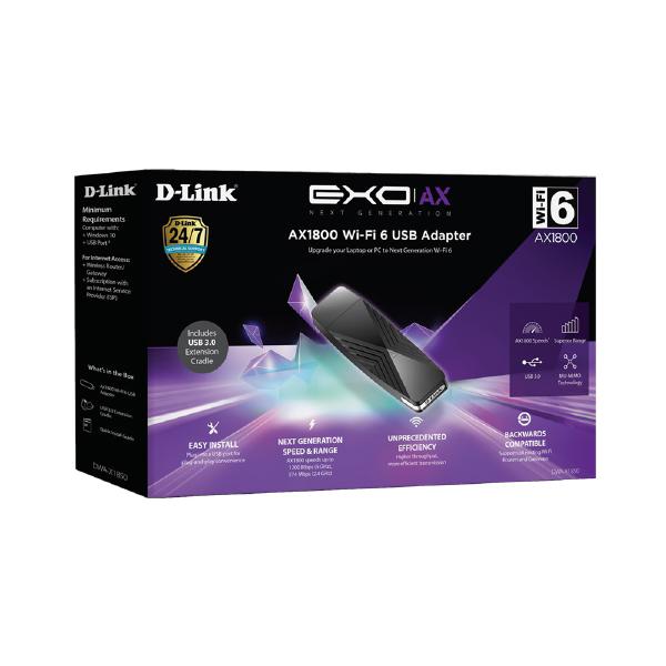 D-Link AX1800 Wi-Fi 6 USB Adapter