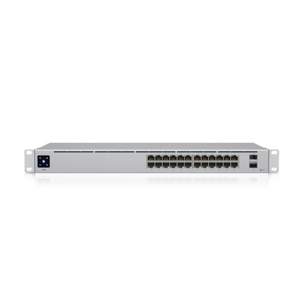 Ubiquiti USW-24 Non-PoE Unifi Switch, Layer 2 with 24 Non-PoE and 2 SFP Ports, 1U Rackmountable