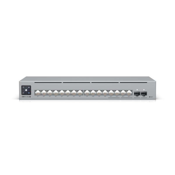 Ubiquiti USW-PRO-MAX-16-POE UniFi Pro Max PoE 16-Port Switch, Layer 3, 12x Gbe PoE+ Ports, 4x 2.5Gbe PoE++ Ports &amp; 2x 10Gb SFP+ Ports, 180w Budget