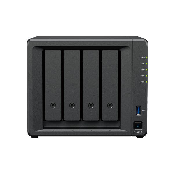 Synology DiskStation DS925+ 4-Bay 3.5&quot; Diskless, AMD Quad Core CPU, 4GB RAM, 2x 2.5GbE, 2 x USB3.2, 1 x Expansion port, 3 Year Wty
