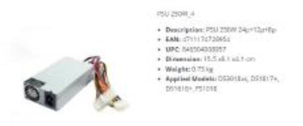 Synology - PSU for DS3018xs, DS1817+, DS1618+, FS1018
