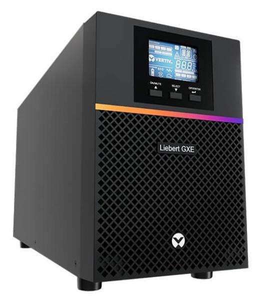Vertiv Liebert GXE3-1500IMT, 1500VA 1350W 230V, Double Conversion UPS, 0.9 PF Tower, 8 x IEC60320 C13, Single Phase