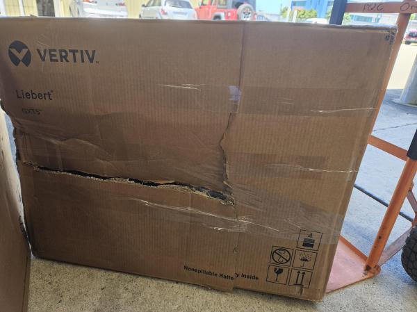 Vertiv Liebert GXT5 EBC72VRT2U, 72V Lead-acid External Battery Cabinet for Liebert GXT5 UPS (3000VA), Hot-swappable, Auto-detection, BOX DAMAGED