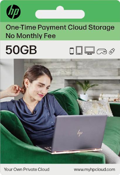HP Cloud 50GB One-Time Payment Cloud Storage
. Secure, reliable lifetime cloud storage with no recurring fees.