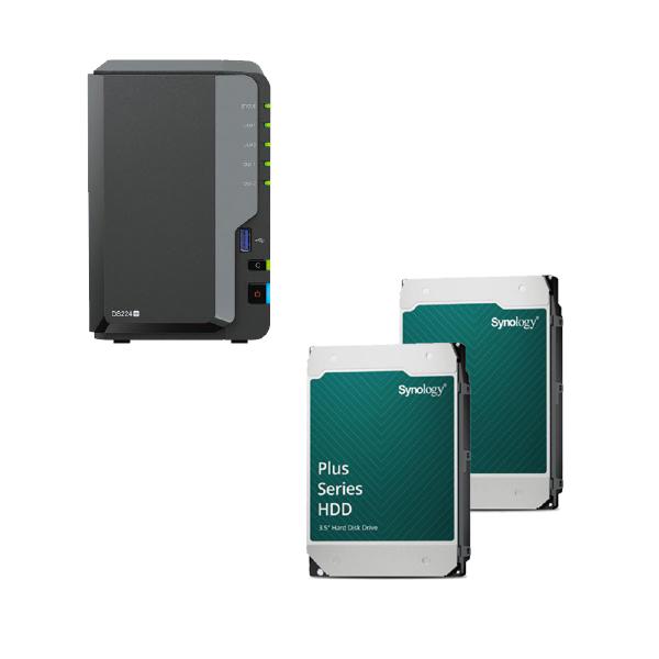 Synology Bundle Saver - 1 x DS224+ &amp; 2 x Synology Plus Drives 8TB