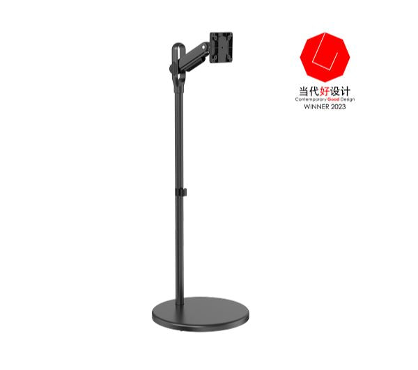 Brateck Mobile Spring assisted Display Floor Stand Fit Most 17"-35" Monitor Up to 10kg per screen VESA 75x75/100x100