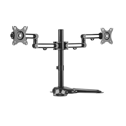 Brateck Dual Free Standing Monitor Premium Articulating Aluminum Monitor Stand Fit Most 17"-32" Monitors Up to 8kg per screen VESA 75x75/100x100