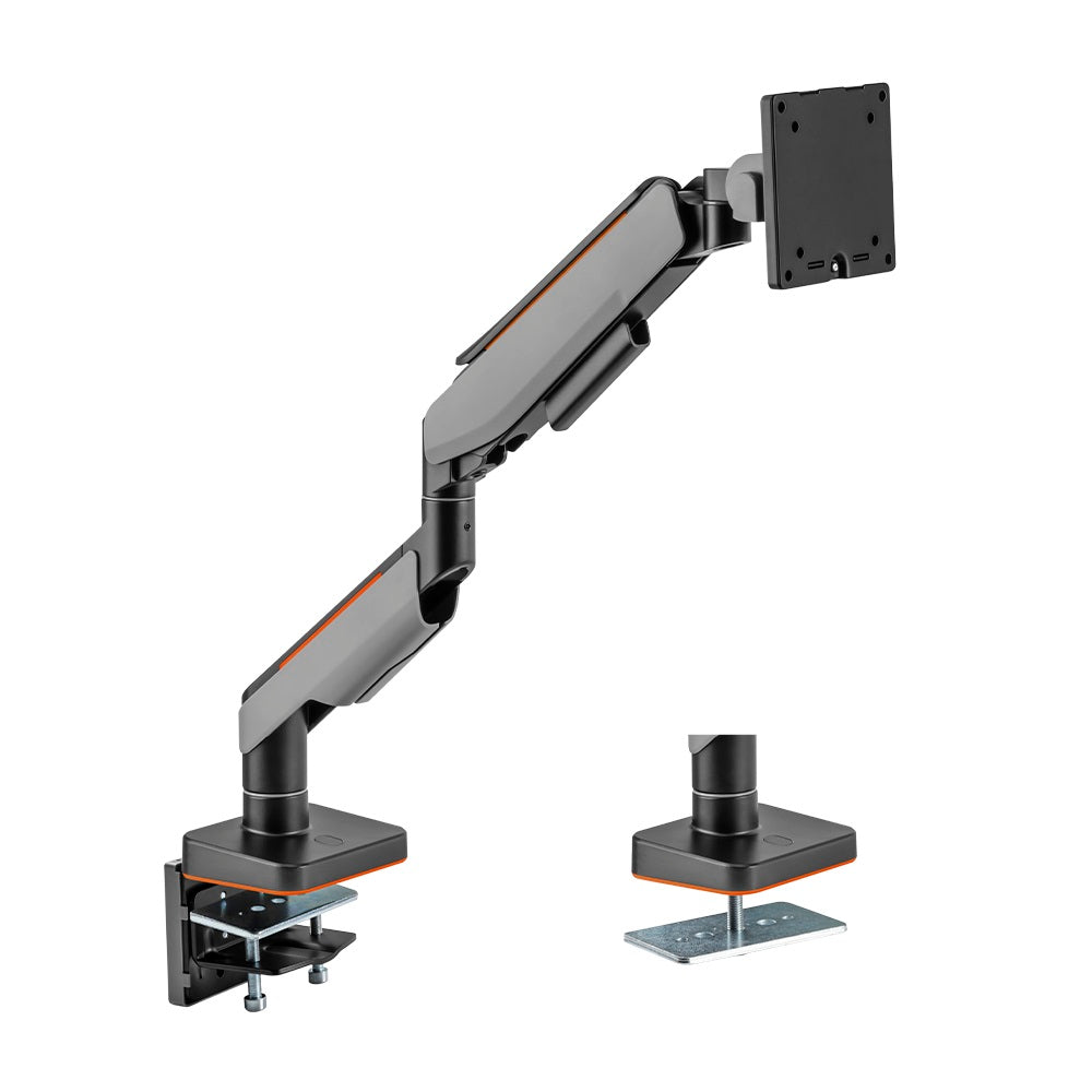 Brateck Single Heavy-Duty Gaming Monitor Arm Fit Most 17"-49" Monitor Up to 20KG VESA 75x75,100x100