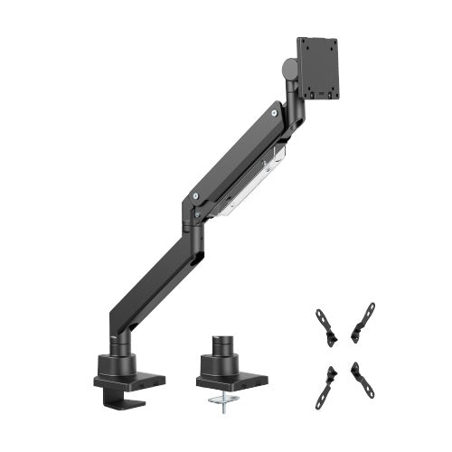 Brateck LDT80-C012 SUPER HEAVY-DUTY GAS SPRING MONITOR ARM For most 17"~57" Monitors, Matte Black