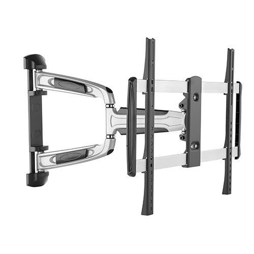 Brateck Chic Aluminum Full-Motion TV Wall Mount For 37"-70" Curved  Flat panel TVs up to 35KG, Matte Black  Metallic Grey  (LS)
