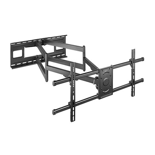 Brateck Extra Long Arm Full-Motion TV Wall Mount For Most 43"-90" Flat Panel TVs Up to 80kg, Fine Texture Black (LS)