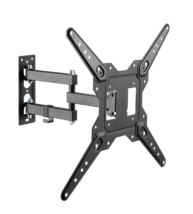 Brateck LPA68-443 Economical Full-Motion TV Wall Mount, Fit Screen Size: 23"-55" Up to 30 KG, Fine Texture Black,382x430x430mm (new)