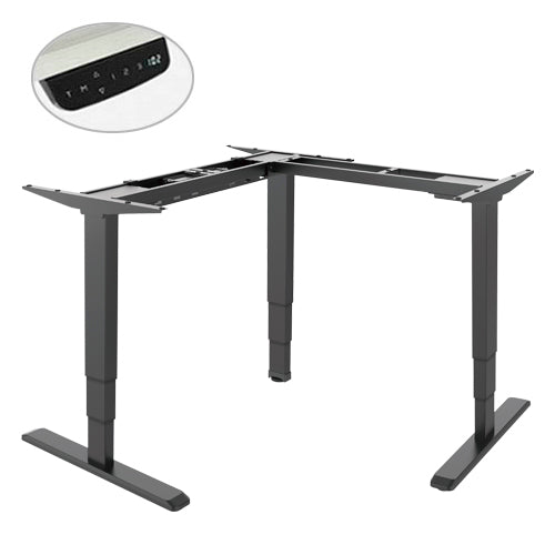 Brateck Triple Motor L-Shape Electric Sit-Stand Desk (Reversed)