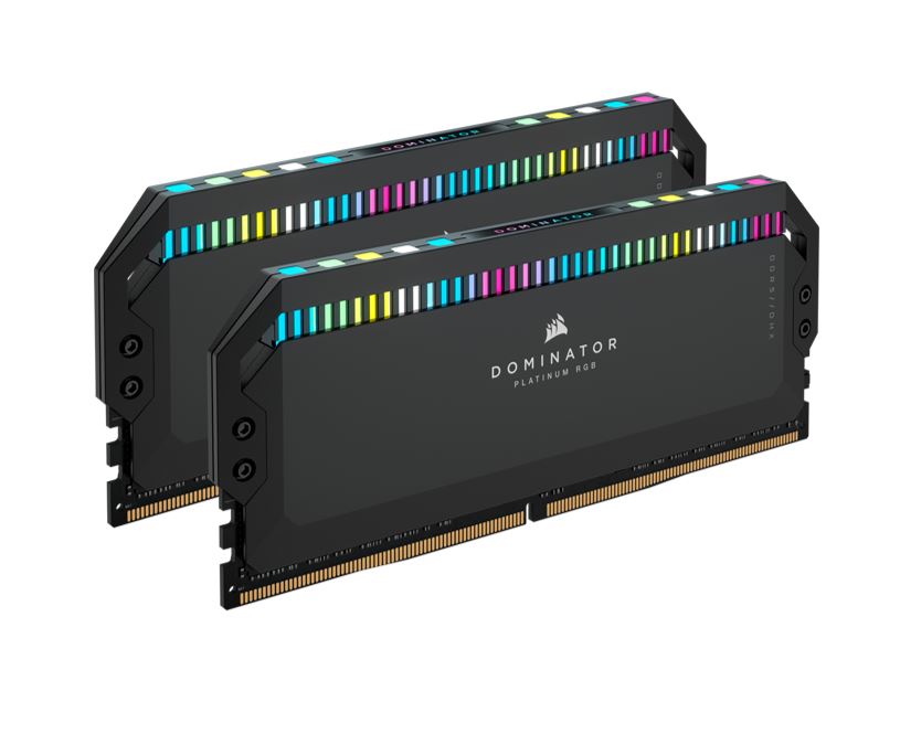 (LS) Corsair DOMINATOR® Platinum RGB 64GB (2x32GB) DDR5 Platinum RGB 64GB (2x32GB) DDR5 UDIMM 5200Mhz C40 1.25V Black Desktop PC Gaming Memory