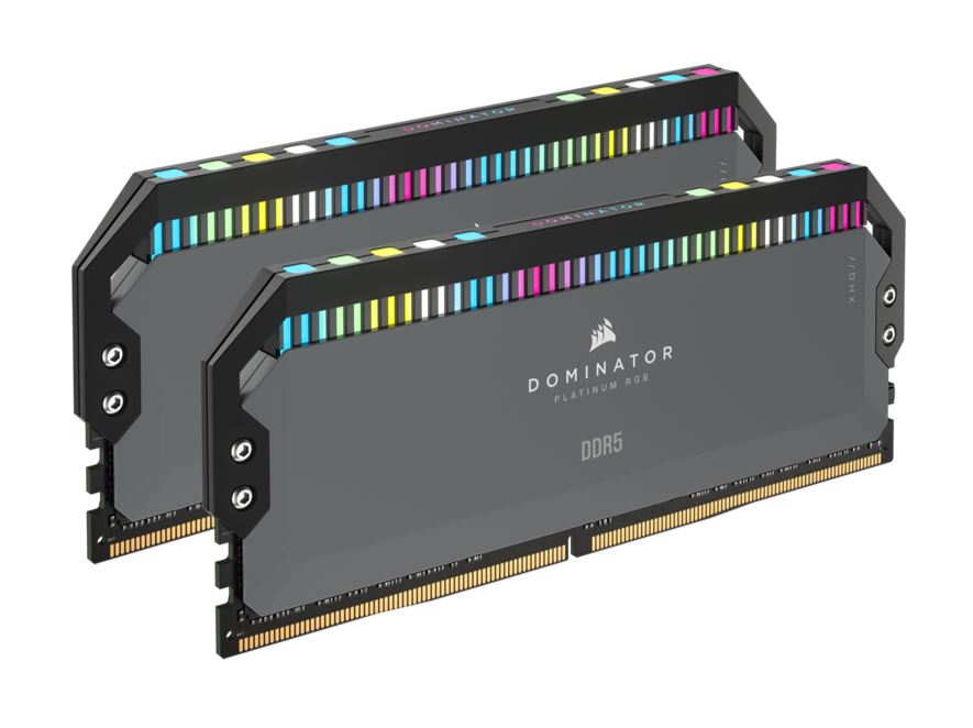 Corsair DOMINATOR® RGB DDR5 64GB (2 x 32GB) DDR5 5600 CL40-40-40-77 1.25V Intel XMP  AMD EXPO - GREY