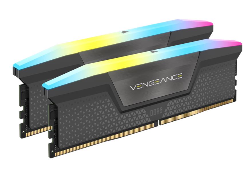 Corsair  Vengeance RGB 64GB (2x32GB) DDR5 UDIMM 6400MHz C32 1.35V Desktop Gaming Memory Black