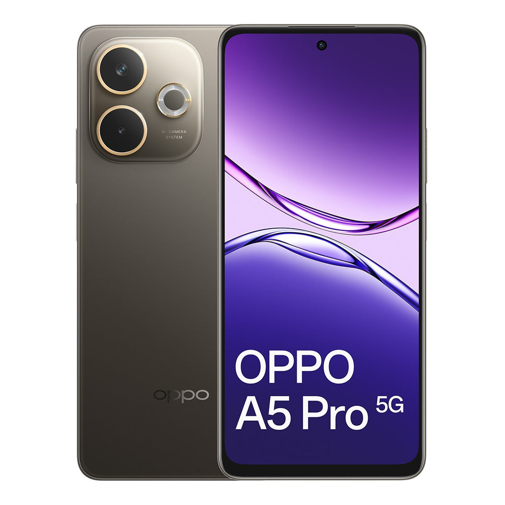 OPPO A5 Pro 5G 256GB - Brown (CPH2695AU BROWN)*AU STOCK*, 6.67", HD+, 120Hz, 8GB/256GB, 50MP/8MP, Dual SIM, 5800mAh,IP65, 2 Years Warranty