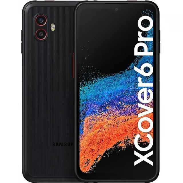 Samsung Galaxy XCover6 Pro 5G 128GB EE - Black -  6.6", Full HD+, 120Hz, 6GB/128GB, 50MP/13MP, IP68, Dual SIM, 4050mAh, 2Years Warranty