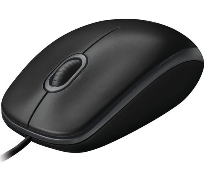 Logitech B100 Optical USB Mouse 800dpi for PC Laptop Mac Tux Full Size Comfort smooth mover 3yr wty(LS)