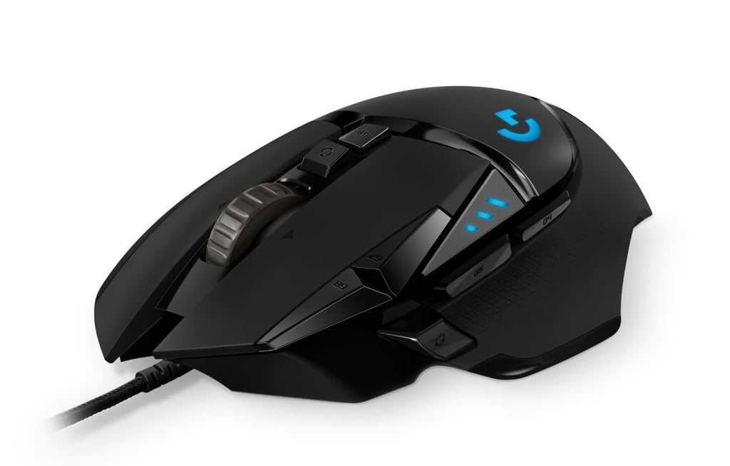 Logitech G502 Hero High Performance Gaming Mouse11 Programmable Buttons 16,000 DPI Tunable weight RGB 1ms 121g 2.1m