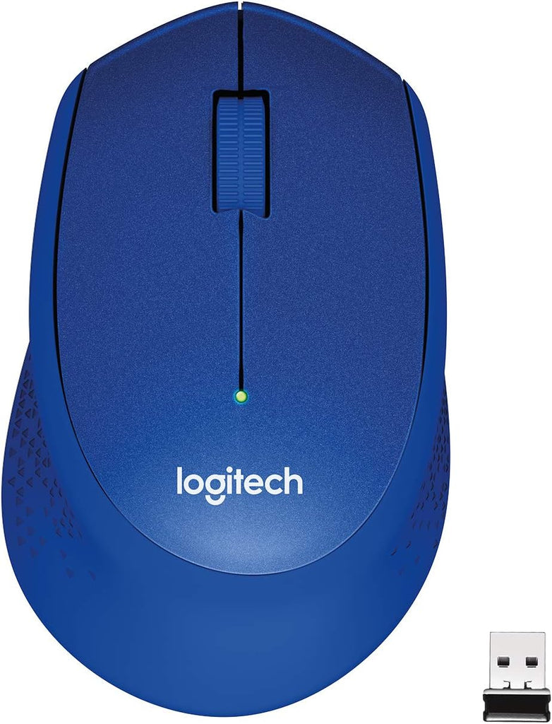 Logitech M331 SILENT PLUS  Wireless Mouse Blue  DPI (Min/Max): 1000±  1-Year Limited Hardware Warranty