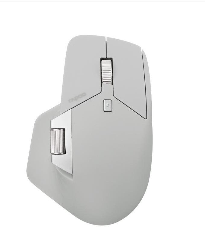 RAPOO MT760L Grey White Multi-mode Wireless Mouse -Switch between Bluetooth  5.0 and 2.4G -adjust DPI from 800 to 4000