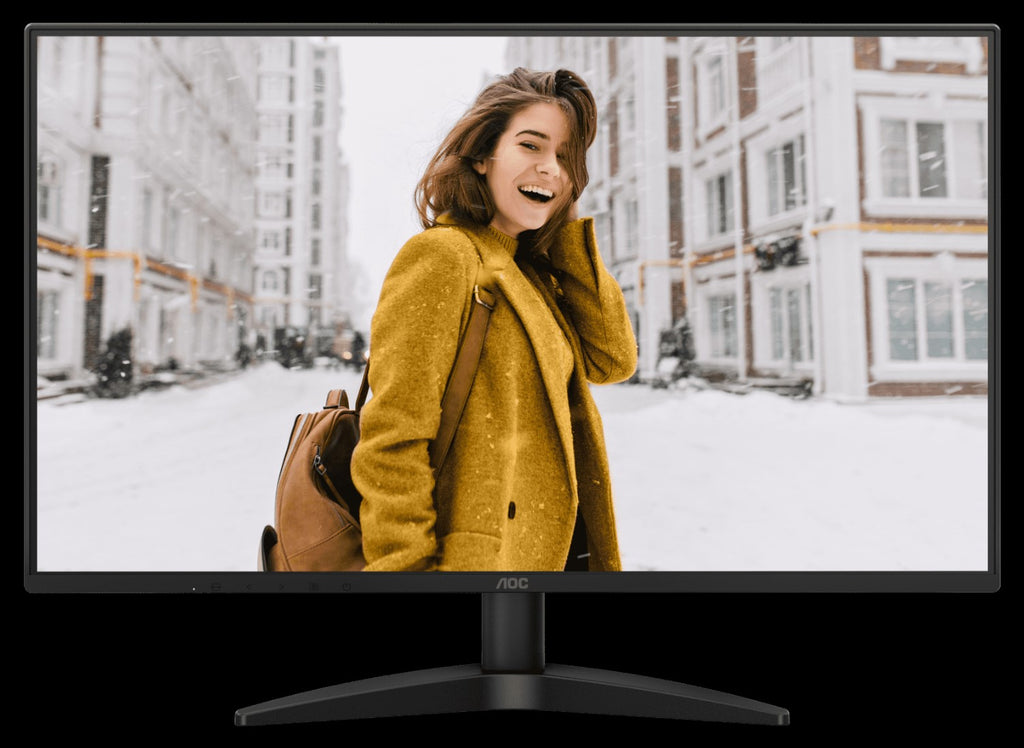 AOC 27" IPS, 100Hz, 250cd/m2,  Full HD, 3-Way Frameless Slim- HDMI , VGA Tilt Low Blue Mode Flicker Free, VESA 100mm, Home Office Monitor