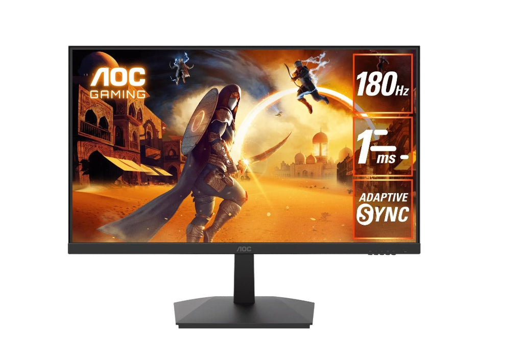 AOC 27" 180hz 1ms VA, FHD 1080 Adaptive Sync, 300 cd/m2, HDMI 2.0, DP 1.4, Line in  Earphone x 1,  VESA 100mm, Flicker FREE Low Blue, Monitor (LS)