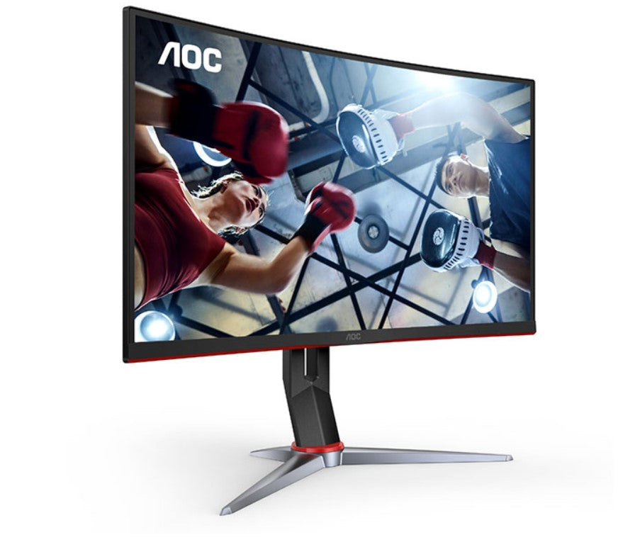 AOC 27" Curved QHD 1ms, 180hz ,VA Curved 1000R, Free-Sync Premium, HDR 10, VESA 100, VGA, HDMI, DP, Gaming Monitor