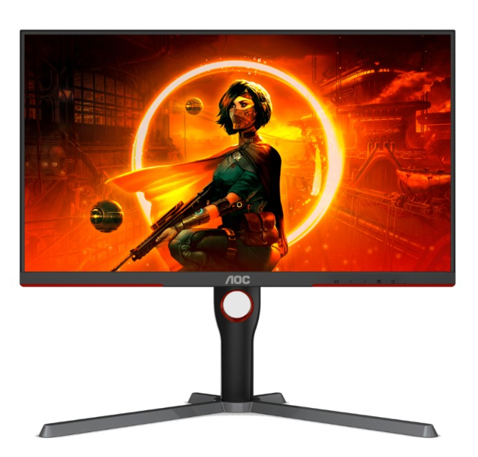 AOC 27" Fast IPS 240Hz, 0.5ms, QHD 2560 x 1440, 350 cd/m2, HDR 400, HDMI 2.0 x2, DP 1.4 x 2,FreeSync Premium, Gaming Monitor