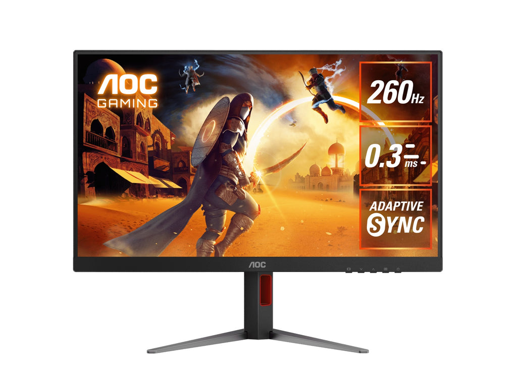 AOC 27" 260Hz 2560 × 1440 (QHD) 0.3ms Fast IPS HDMI2.0 × 1 DisplayPort1.4 × 1 Adaptive Sync DisplayHDR 400 Gaming Monitor