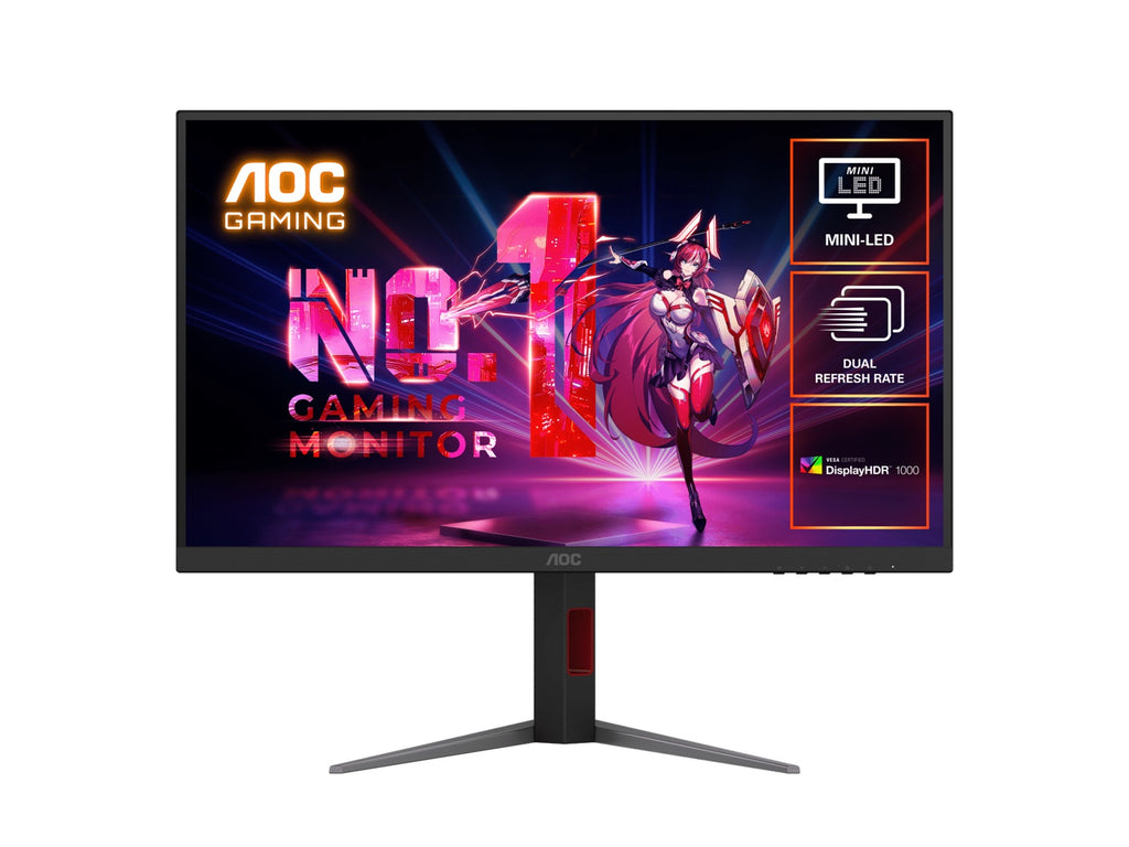 AOC U27G4XM 27" UHD 160Hz/FHD 320Hz Dual Mode 1ms HDR1000 Fast IPS Gaming Monitor