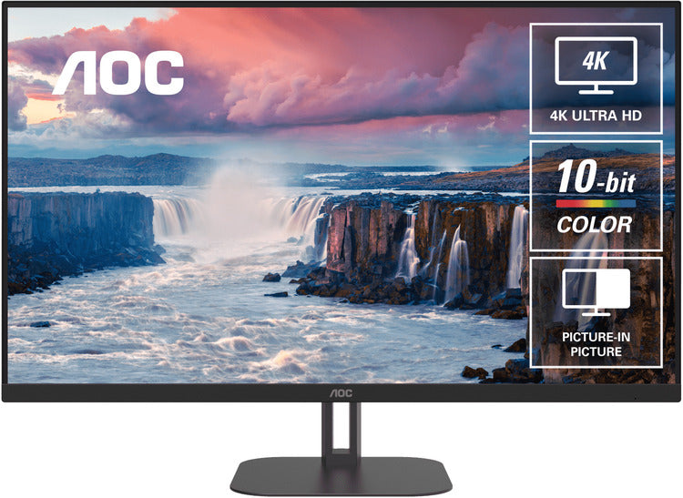 AOC U32V5N 32" 4K VA Office and Business 300 Cd/m 4ms GtG, VESA x 100.  HDMI 2.0 x 2, DP 1.4 x 2 Monitor