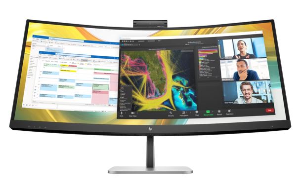 HP Series 5 Pro 34" WQHD 4K CURVED 21:9 3440x1440 100Hz Height Adjust VA LCD Tilt Swivel USB-C DP HDMI Speakers VESA Webcam 3yrs wty