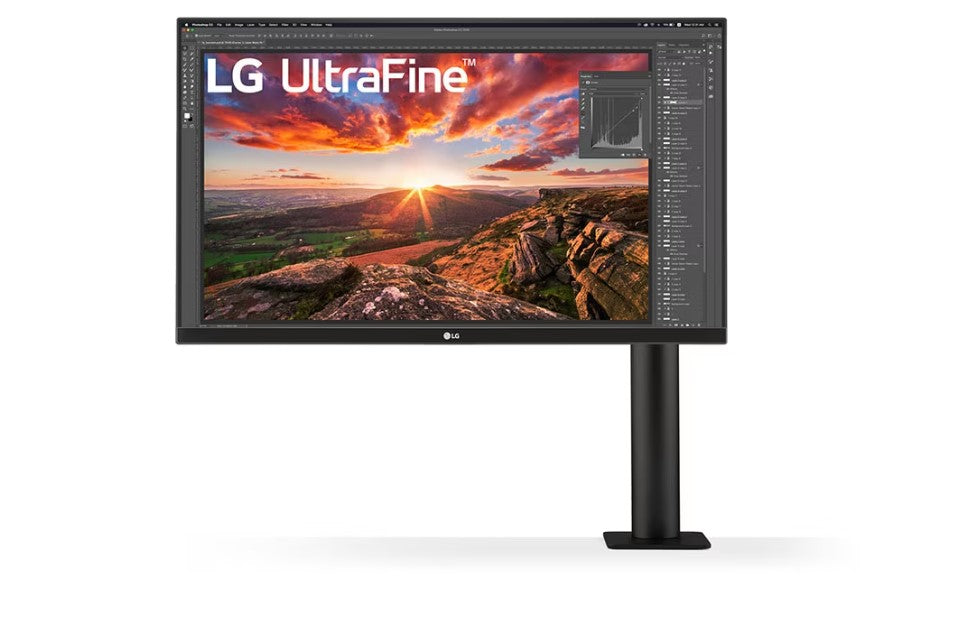 LG 27" IPS Ergo 4K (3840x2160) C-Clamp USB-C x1 ,HDR 400, VESA 100mm, Speakers Height Adjustable. 3 Years Limited